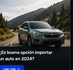 Auto viajando hacia México